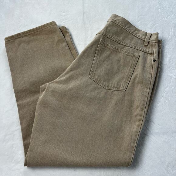 L.L. Bean women’s original fit relaxed Tan jeans size 18 reg 36X29 - Picture 1 of 9